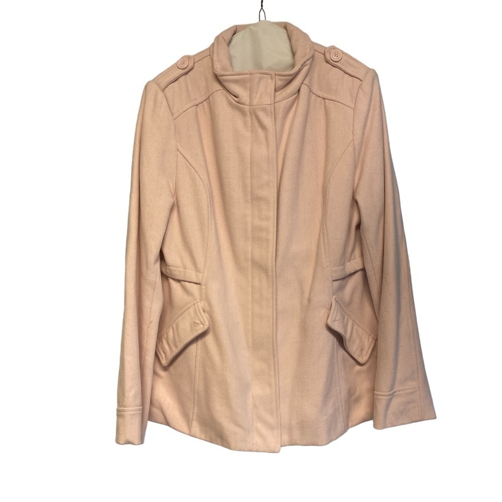 Rampage coat full zip front button neckline long sleeve lined size XLarge